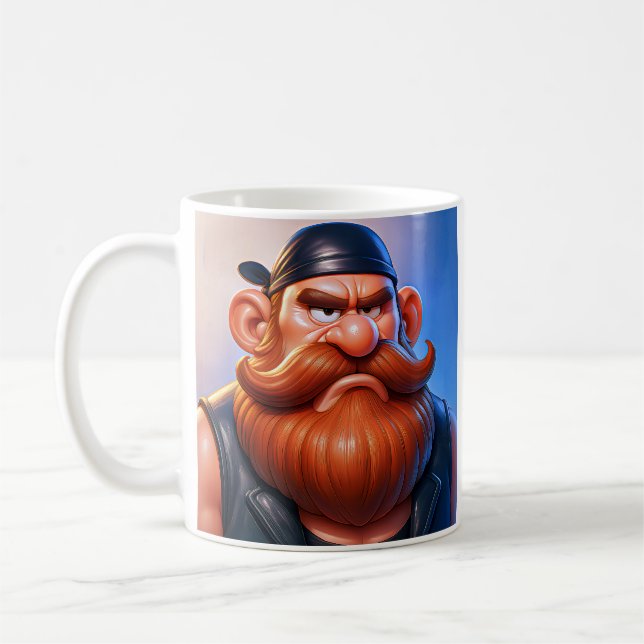 Caneca De Café Grumpy Biker Art (Esquerda)