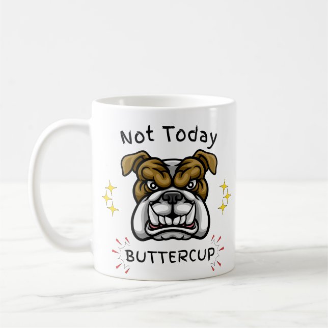 Caneca De Café Grumpy Bulldog, Dog Lover,  Pet Lover Gift, Pet (Esquerda)
