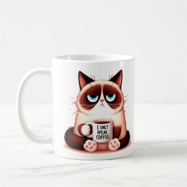 Caneca De Café Grumpy Cat Coffee Mug (Esquerda)