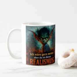 Caneca De Café Grumpy Goblin Quote – Dark Humor Design