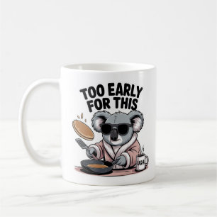 Caneca De Café Grumpy Koala em Fazeres de óculos escuros Panqueca