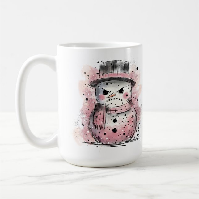 Caneca De Café Grumpy Snowman (Esquerda)