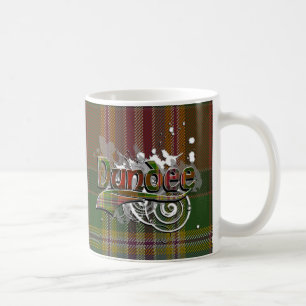 Caneca De Café Grunge do Tartan de Dundee