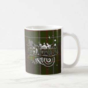 Caneca De Café Grunge do Tartan de MacDiarmid