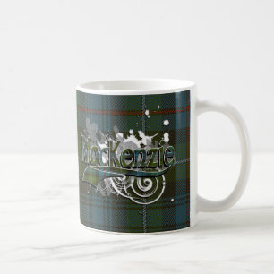 Caneca De Café Grunge do Tartan de MacKenzie