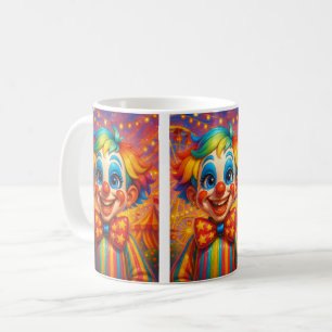 Caneca De Café Grupo Colorido de Palhaços