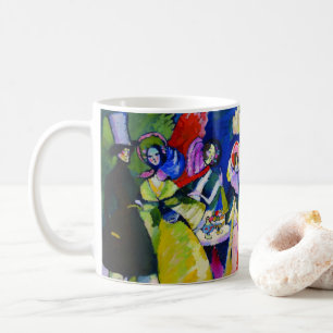 Caneca De Café Grupo das Crinolinas por Wassily Kandinsky