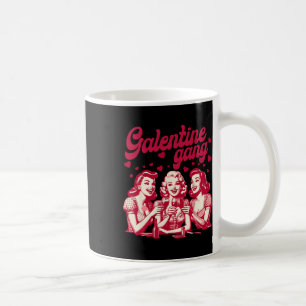 Caneca De Café Grupo de Amizade Galentine Gang Amigas de Valentin