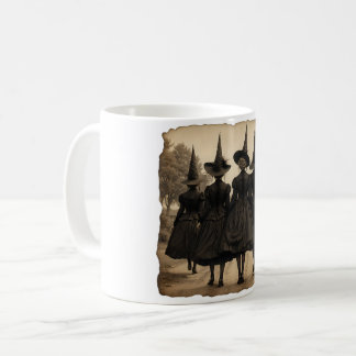 Caneca De Café Grupo de Bruxas para o Halloween