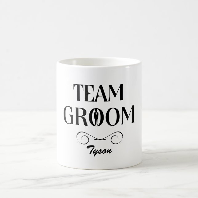 Caneca De Café Grupo de Equipe - Padrinhos de casamento Engraçado (Centro)