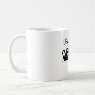 Caneca De Café Grupo de Gatos Engraçados Design de Felinos Fofos