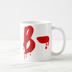 Caneca De Café Grupo Sanguíneo B - Hospital #Horror Negativo