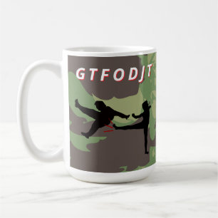 Caneca De Café GTFODJT Obtenha o Trump Anti DJT F Out