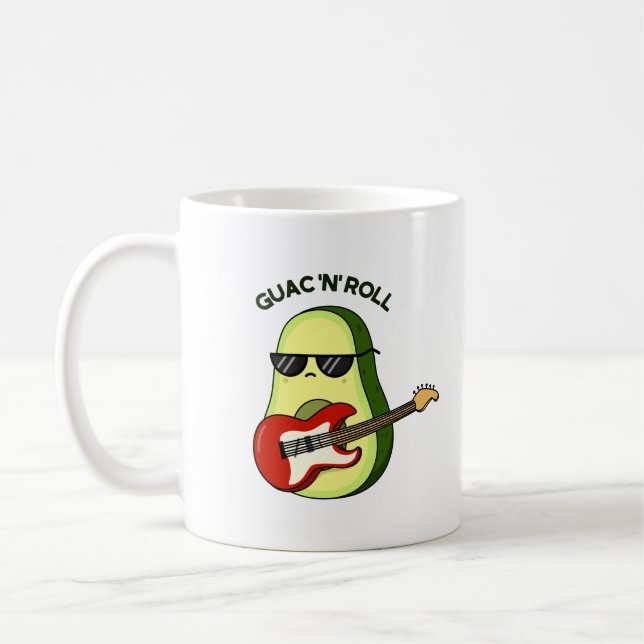 Caneca De Café Guac E Roll Funny Avocado Pun (Esquerda)