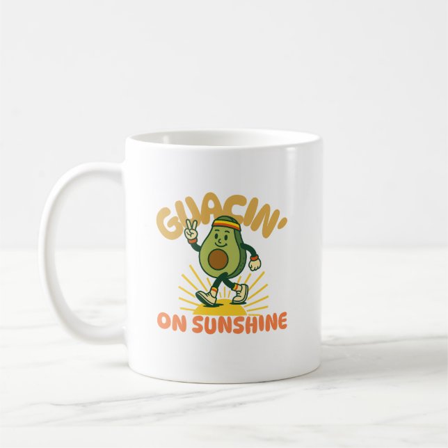 Caneca De Café Guacin' on Sunshine Happy Avocado (Esquerda)
