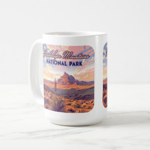Caneca De Café Guadalupe Montanhas Parque Nacional El Capitan Tex