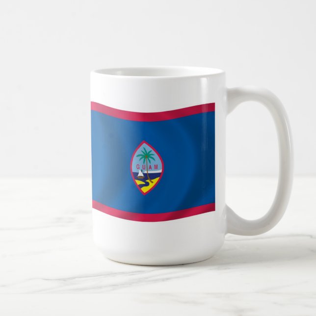 Caneca De Café Guam Flag Mug (Direita)