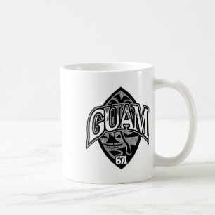 Caneca De Café Guam Usa Selo Orgulho Chamorro Guamaniano Presente