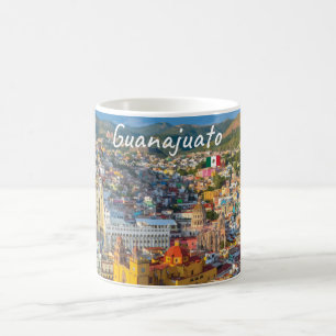 Caneca De Café Guanajuato, México - Paisagem Urbana Colorida
