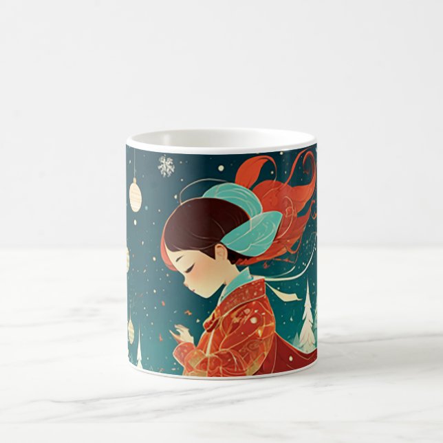Caneca De Café Guarda de Anjo de Natal (Centro)