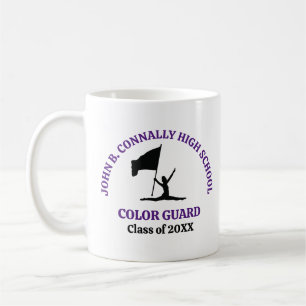 Caneca De Café Guarda de Cores da Purple High School Personalizad
