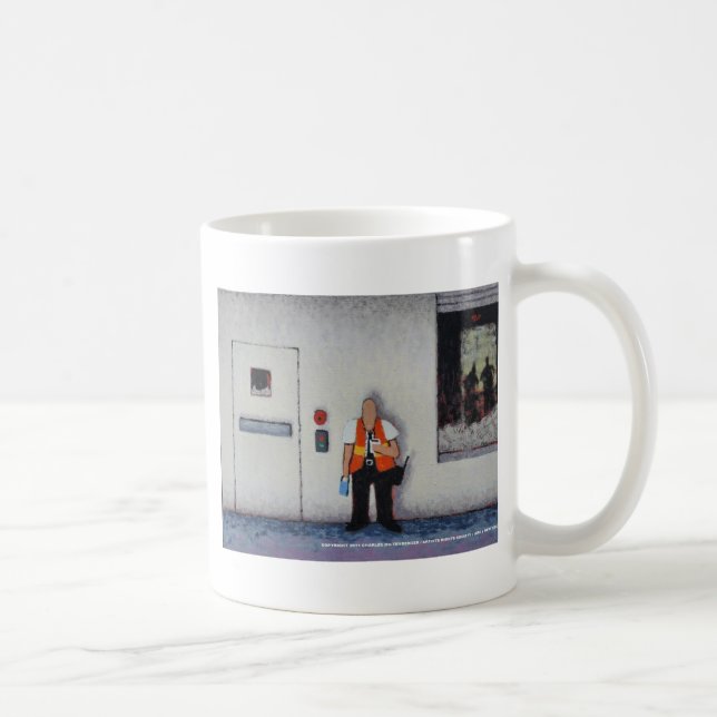 Caneca De Café Guarda do zombi (Direita)