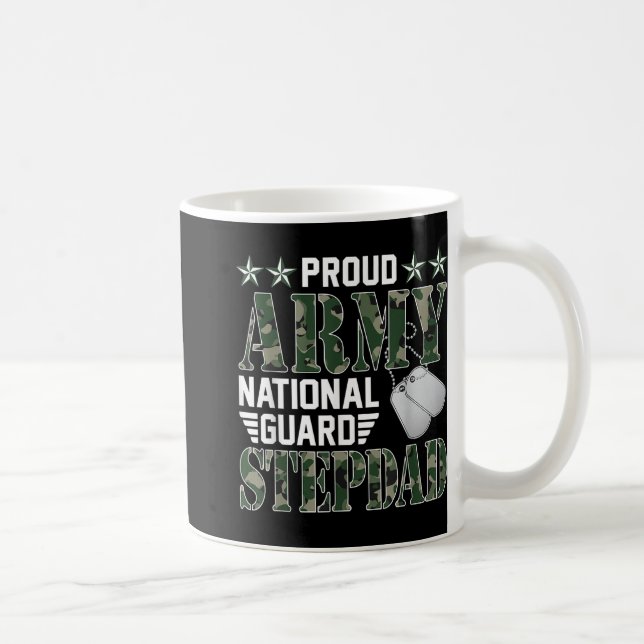 Caneca De Café Guarda Nacional de Stepdad do Exército Ordenado (Direita)