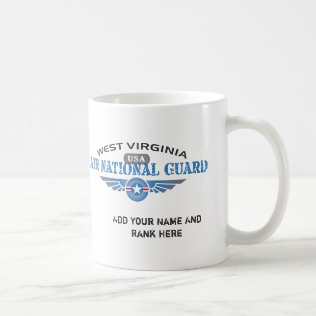 Caneca De Café Guarda nacional do ar de West Virginia (Direita)