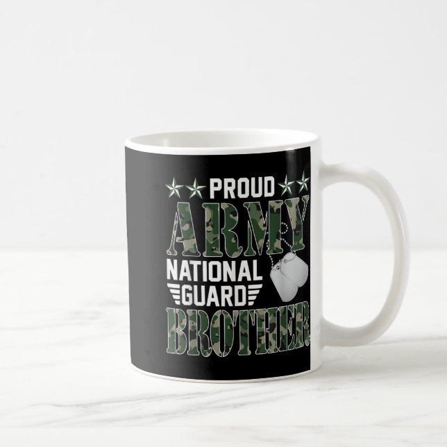 Caneca De Café Guarda Nacional Irmão do Exército Orgulhoso Famíli (Direita)