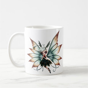 Caneca De Café Guardiã Fada Fofa na Floresta Mágica