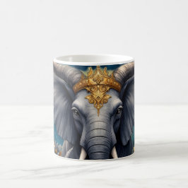 Caneca De Café Guardião Coroado do Portão Celestial o elefante