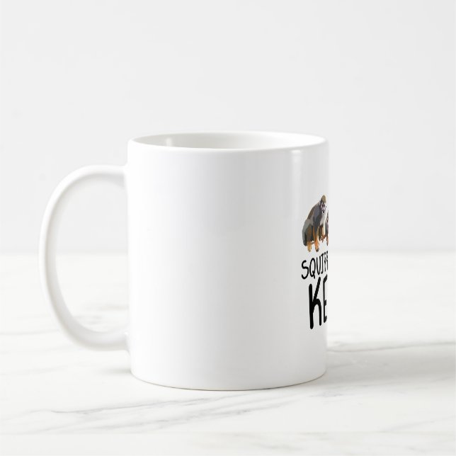 Caneca De Café Guardião de macacos de esquilo (Esquerda)