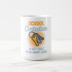 Caneca De Café Guardião Escolar Papel-Chave Na Vida Carreira Jan