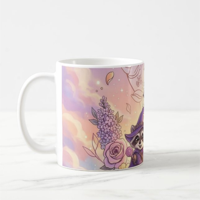Caneca De Café Guardiões da Floresta Mística & Espada Floral Dour (Esquerda)