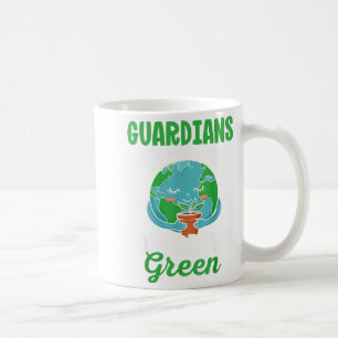 Caneca De Café Guardiões do Verde do Amanhã Salvam o Planeta Terr