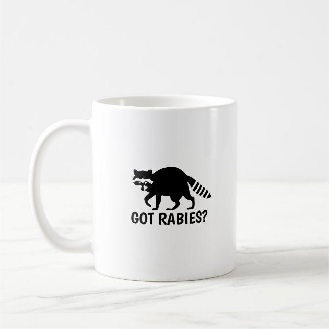 Caneca De Café Guaxinim com Raiva (Esquerda)