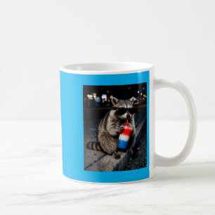 Caneca De Café Guaxinim do Dia 4 de Julho Bebendo Slushie Patriót