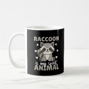Caneca De Café Guaxinim é meu Animal Espiritual Guaxinim Fofo
