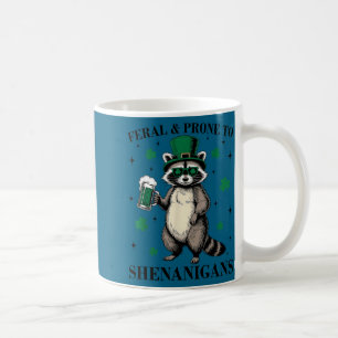 Caneca De Café Guaxinim engraçado feroz e propenso a travessuras