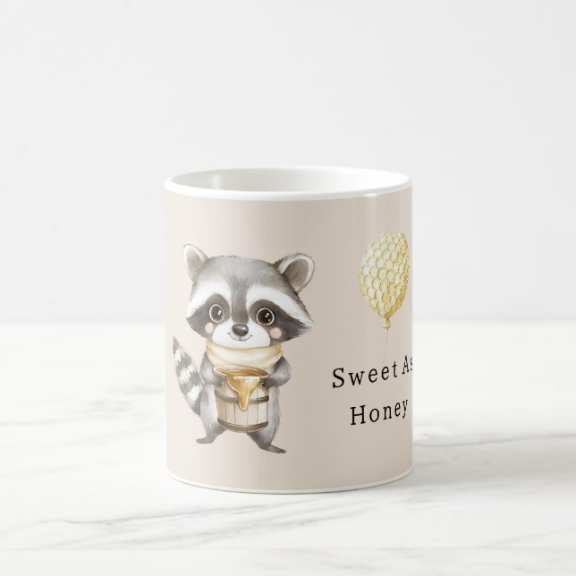 Caneca De Café Guaxinim Melado Balão de Mel (Centro)