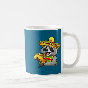 Caneca De Café Guaxinim mexicano cinco de maio engraçado fofo com