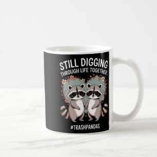 Caneca De Café Guaxinins Ainda Cavando Juntos Casais Combinando