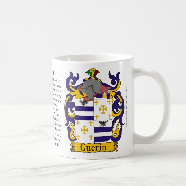 Caneca De Café Guerin, a origem, o significado e a crista (Direita)