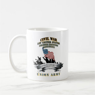 Caneca De Café Guerra Civil - 1rua Estados Unidos com Coloração d