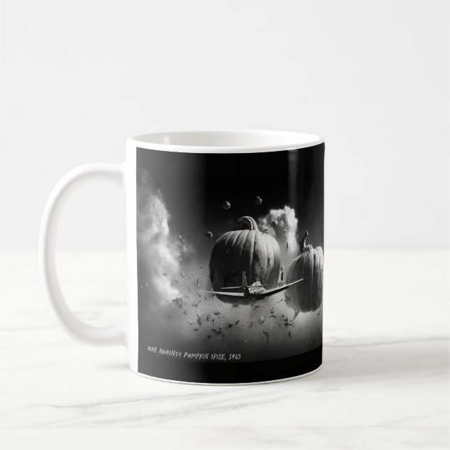 Caneca De Café Guerra Contra A Pumpkin Spice (Esquerda)