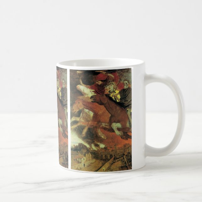 Caneca De Café Guerra de Arnold Bocklin, simbolismo venenoso de a (Direita)