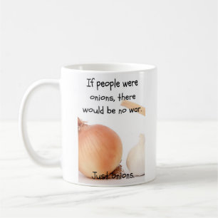 Caneca De Café Guerra engraçada da cebola