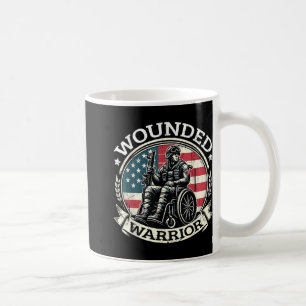 Caneca De Café Guerreiro Americano Herói Armado Veterano Ferido