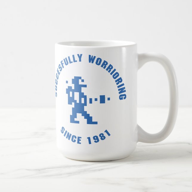 Caneca De Café Guerreiro - azul (Direita)