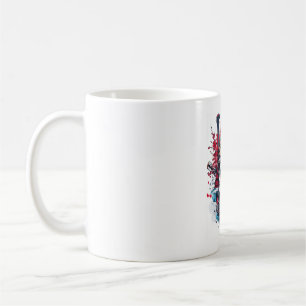 Caneca De Café Guerreiro Caveira Samurai